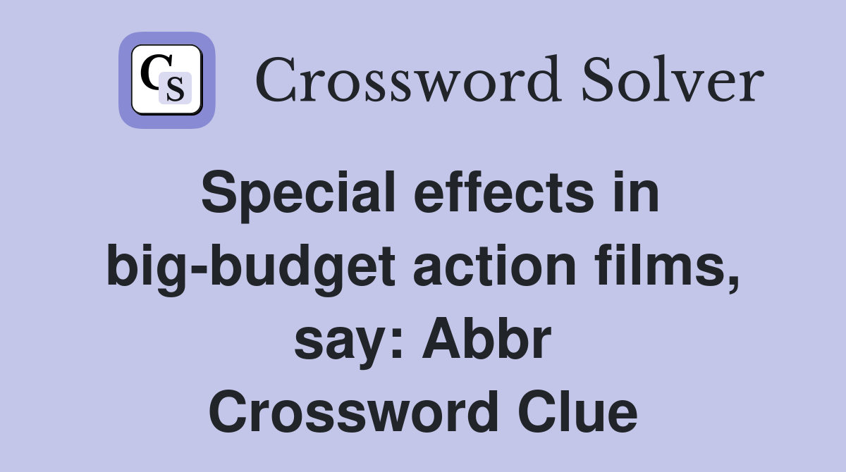 course of action abbr crossword clue